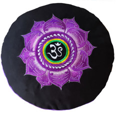 Zeige Details für Yoga Sitzkissen Lotus Blüte Om Bild von Yoga Sitzkissen Lotus Blüte Om
