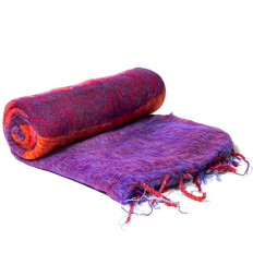 Zeige Details für Schal für die Meditation Lila mit Streifen Bild von Schal für die Meditation Lila mit Streifen