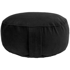 Zeige Details für Meditationskissen XXL Lotus Style – Black (Ø 40, H 15 cm) Bild von Meditationskissen XXL Lotus Style – Black (Ø 40, H 15 cm)
