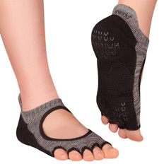 Zeige Details für Yoga Zehensocken Ame Grau (39-42) Bild von Yoga Zehensocken Ame Grau (39-42)