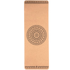 Zeige Details für Yogamatte Kork Mandala Om Bild von Yogamatte Kork Mandala Om