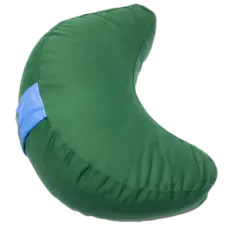 Zeige Details für Yogakissen Halbmond „Anahata“ (Herzchakra) – Grün, 37×17×13 cm Bild von Yogakissen Halbmond „Anahata“ (Herzchakra) – Grün, 37×17×13 cm