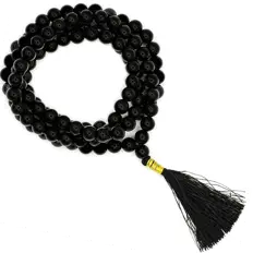 Zeige Details für Mala Meditationskette Schwarzer Turmalin Bild von Mala Meditationskette Schwarzer Turmalin