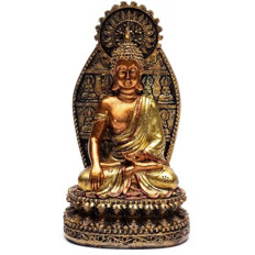 Zeige Details für Buddha mit Mudra der Erdberührung Bild von Buddha mit Mudra der Erdberührung