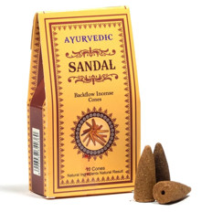 Zeige Details für Ayurvedische Sandelholz Rückfluss Weihrauchkegel  Bild von Ayurvedische Sandelholz Rückfluss Weihrauchkegel