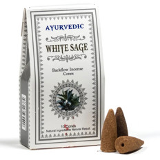 Zeige Details für Ayurvedische Weißer Salbei Rückfluss Kegel Bild von Ayurvedische Weißer Salbei Rückfluss Kegel