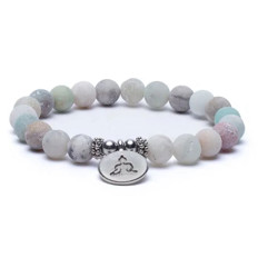Zeige Details für Mala-Armband aus Amazonit – 21 Perlen mit Buddha-Element Bild von Mala-Armband aus Amazonit – 21 Perlen mit Buddha-Element