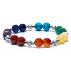 Zeige Details für Mala Armband 7 Chakren Style Bild von Mala Armband 7 Chakren Style