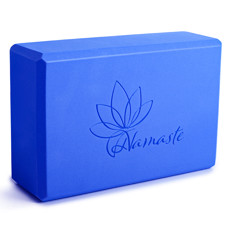 Zeige Details für Yoga Block Namaste Blue Bild von Yoga Block Namaste Blue