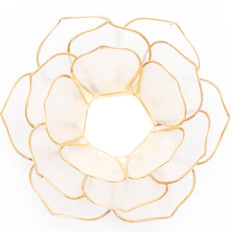Zeige Details für Teelichthalter Lotus Flower Style Gold Bild von Teelichthalter Lotus Flower Style Gold