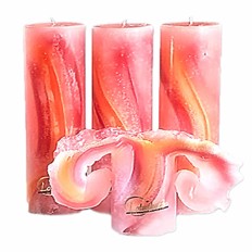 Zeige Details für Lotuskerze Aquarell 28cm x Ø 7cm Bild von Lotuskerze Aquarell 28cm x Ø 7cm