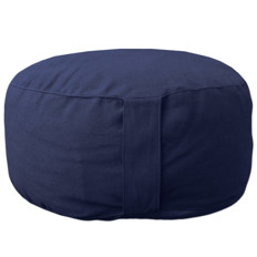 Zeige Details für ECO Yogakissen Basic Comfort – Indigo (Ø 33, H 17 cm) Bild von ECO Yogakissen Basic Comfort – Indigo (Ø 33, H 17 cm)