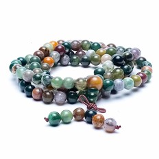Zeige Details für Mala Kette mit 108 Achat Perlen Bild von Mala Kette mit 108 Achat Perlen