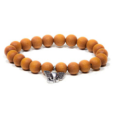 Zeige Details für Mala Armband Sandelholz Ganesha Bild von Mala Armband Sandelholz Ganesha