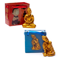 Zeige Details für Buddha in Geschenktäschchen Bild von Buddha in Geschenktäschchen