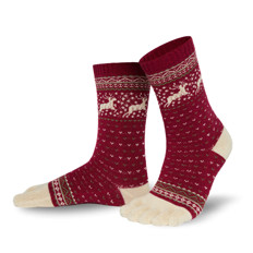 Zeige Details für Kuschelsocken Rentier-Muster Hossa Rot (39-42) Bild von Kuschelsocken Rentier-Muster Hossa Rot (39-42)