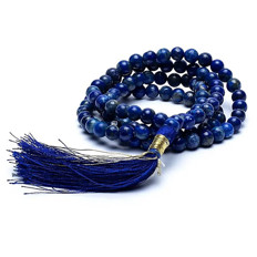 Zeige Details für Mala Yogakette Lapis Lazuli 108 Perlen Bild von Mala Yogakette Lapis Lazuli 108 Perlen