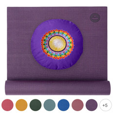 Zeige Details für Yoga-Set Meditation (Yogamatte Asana + Chakra Kissen) Bild von Yoga-Set Meditation (Yogamatte Asana + Chakra Kissen)
