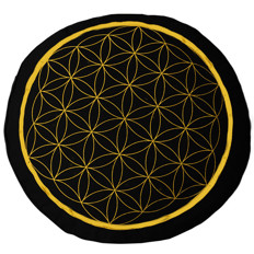 Zeige Details für Meditationskissen Blume des Lebens Black Bild von Meditationskissen Blume des Lebens Black