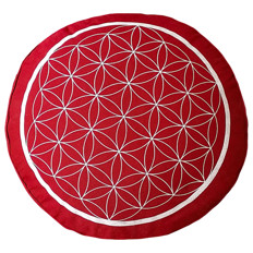 Zeige Details für Meditationskissen Blume des Lebens Red Bild von Meditationskissen Blume des Lebens Red