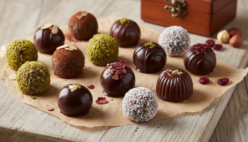 Vegane Pralinen-Manufaktur: Die Kunst der pflanzlichen Confiserie Vegane Pralinen-Manufaktur: Die Kunst der pflanzlichen Confiserie