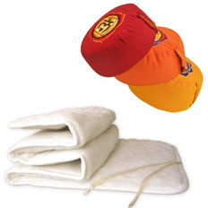 Zeige Details für Yoga Set: Schurwollmatte 70 cm + Chakra-Kissen Bild von Yoga Set: Schurwollmatte 70 cm + Chakra-Kissen