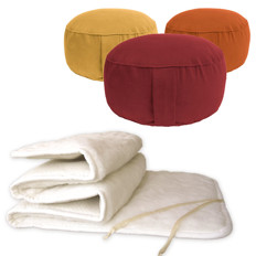 Zeige Details für Yoga-Set Meditation (Merino Matte + Lotus Kissen) Bild von Yoga-Set Meditation (Merino Matte + Lotus Kissen)
