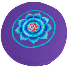 Zeige Details für Yogakissen Om Violett Bild von Yogakissen Om Violett