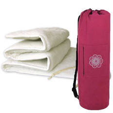 Zeige Details für Yoga-Set Travel (Schurwollmatte KHF Merino + Mandala Tasche) Bild von Yoga-Set Travel (Schurwollmatte KHF Merino + Mandala Tasche)