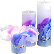 Zeige Details für Lotuskerze Art Blue Passion 23cm x Ø 7cm Bild von Lotuskerze Art Blue Passion 23cm x Ø 7cm