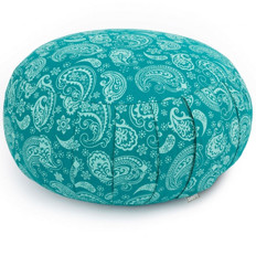 Zeige Details für Zafu Meditationskissen Paisley Petrol Dinkelspelz Bild von Zafu Meditationskissen Paisley Petrol Dinkelspelz