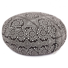Zeige Details für Zafu Meditationskissen Bandhani Black Dinkelspelz Bild von Zafu Meditationskissen Bandhani Black Dinkelspelz