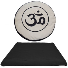 Zeige Details für Meditationsset Om (Meditationskissen + Zabuton) Bild von Meditationsset Om (Meditationskissen + Zabuton)