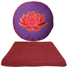 Bild von Meditationsset Lotus Flower (Yoga Kissen + Zabuton)