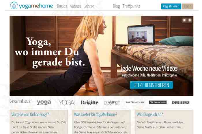 Yoga Video, Online Yoga, Yoga Übungen für zuhause -YogaMeHome