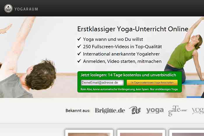 Erstklassiger Yoga-Unterricht Online – YogaRaumOnline
