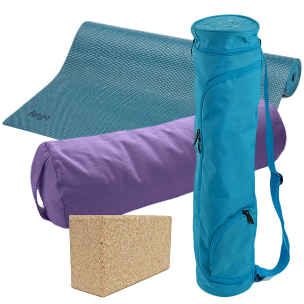 Bild von Yoga-Set Iyengar (Asana Matte + Bolster + Tasche + Zubehör)
