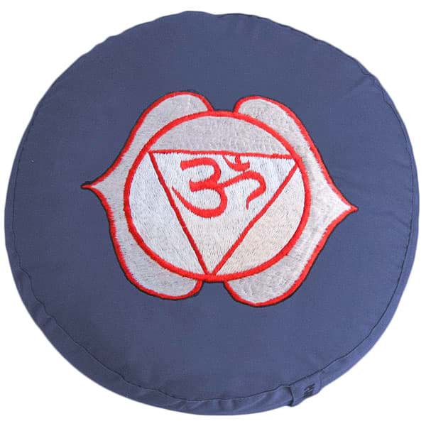 Sahasrara Matte Yoga Chakra 7 violett Meditationskissen Halbmond 