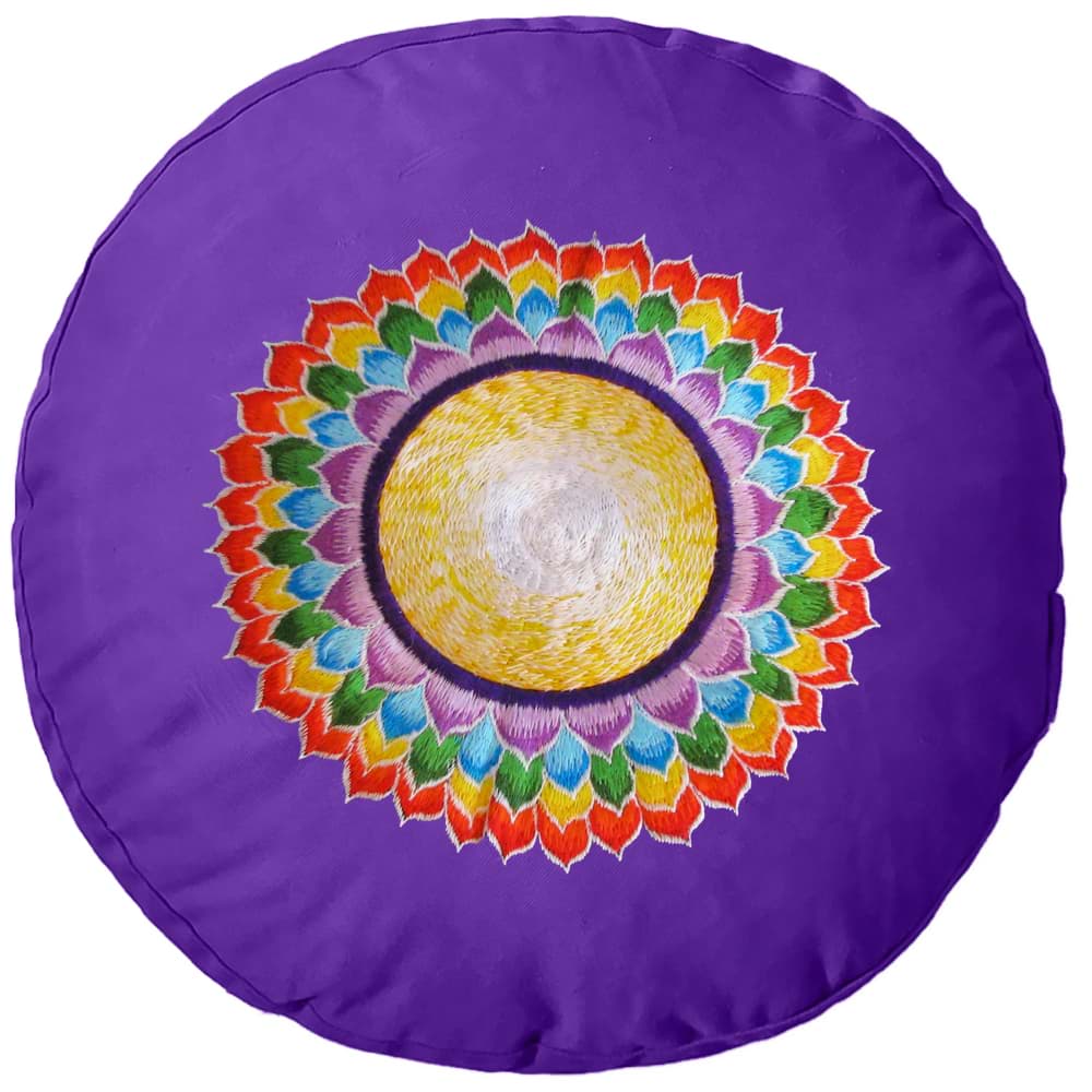 70x70cm Meditationsmatte mit Füllung Meditationsmatten 7 Chakra farben im Set