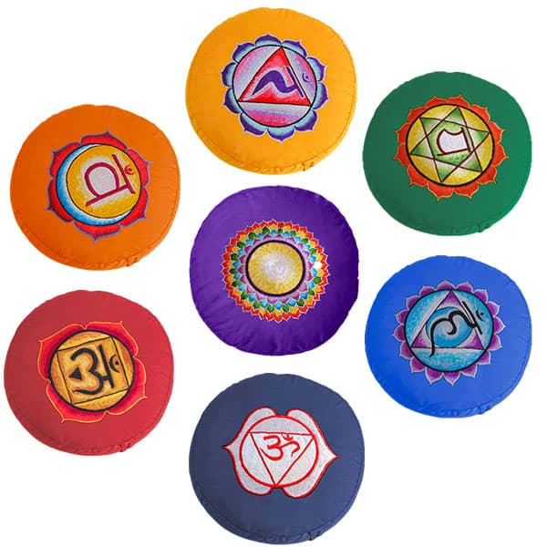 Bild von Meditationskissen Chakra 7 Chakren