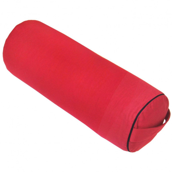 YOGISAN Yoga Bolster Yogarolle Premium Red, Kapok