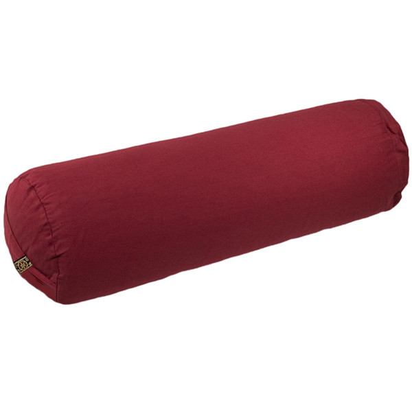 YOGISAN ECO Yoga Bolster Bio Baumwolle Red