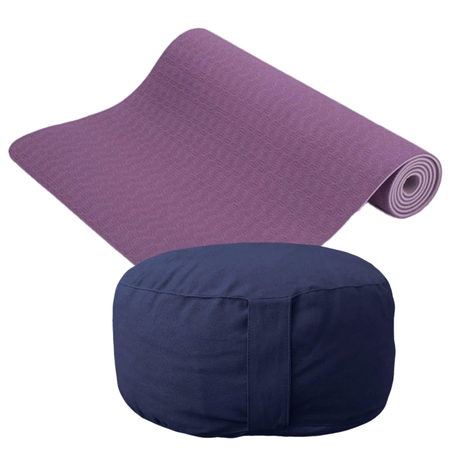 Bild von Yoga-Set Meditation (Yogamatte TPE + Basic Kissen)