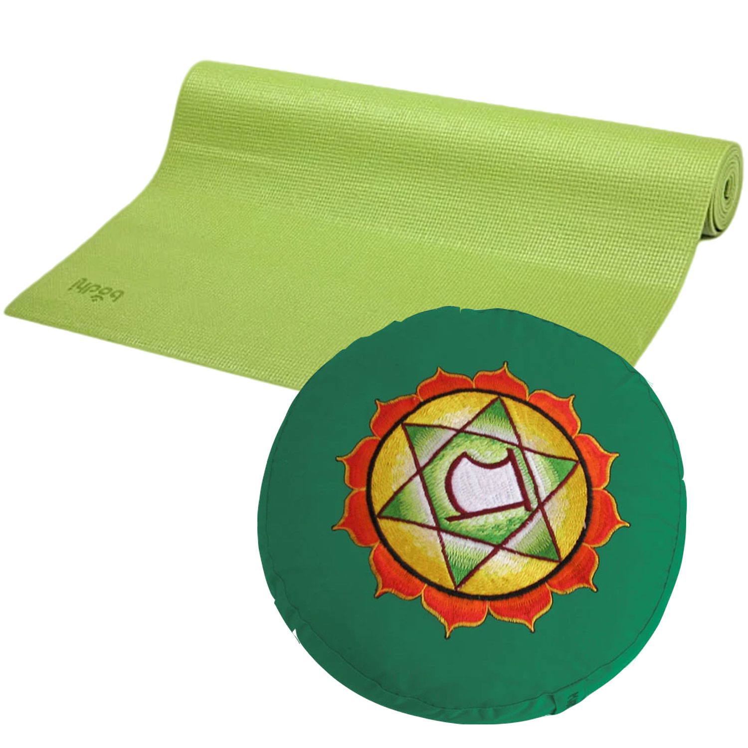 Bild von Yoga-Set Meditation (Yogamatte Asana + Chakra Kissen)
