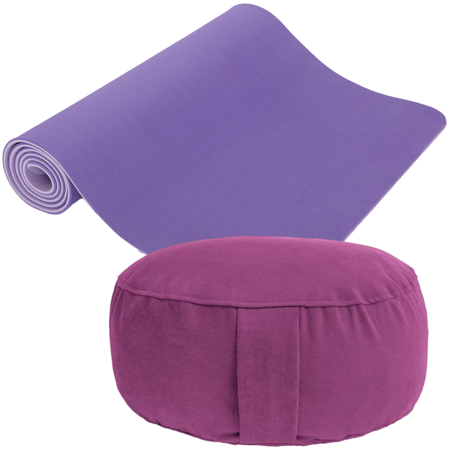 Bild von Yoga-Set Meditation (Yogamatte TPE + Lotus Kissen)