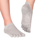 Knitido Pilates Socken ABS SORA Grau, Größe 35–38