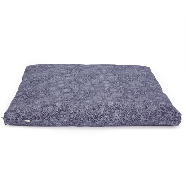 YOGISAN Meditationsmatte Zabuton Design Blue, ca. 80 x 80 x 5 cm