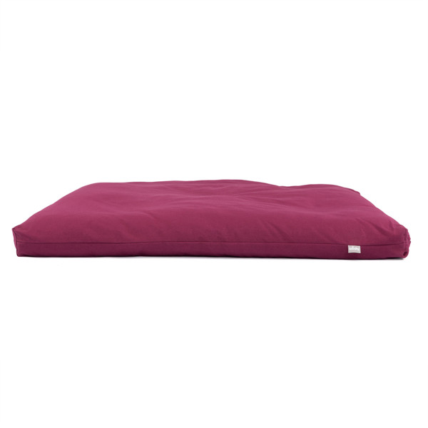 YOGISAN ECO Zabuton Meditationsmatte Aubergine, ca. 80 x 80 x 7 cm