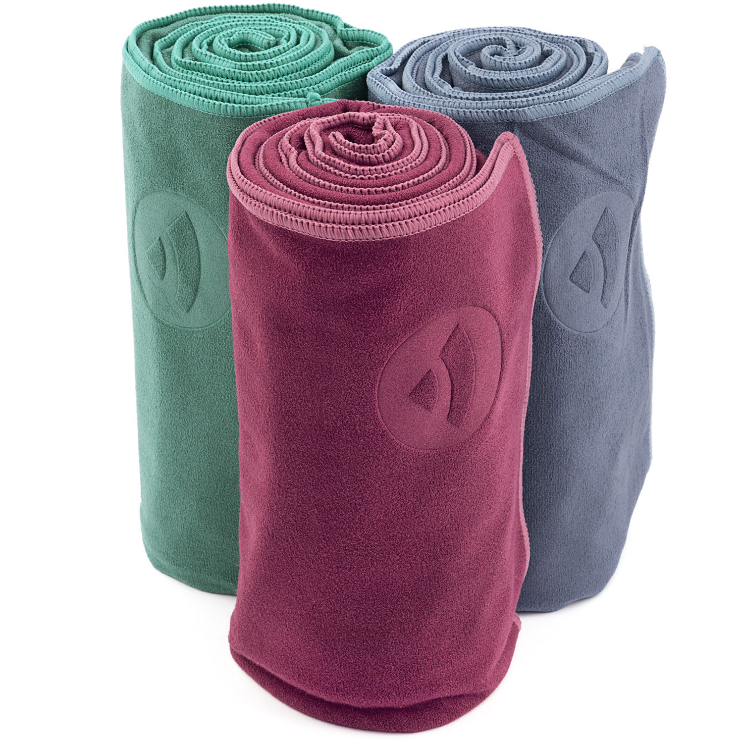 Yoga-Handtuch Microfaser Anti-Rutsch Unterseite Auflage Yogamatte 183 x 61 cm 