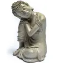 Ruhender Buddha sitzend